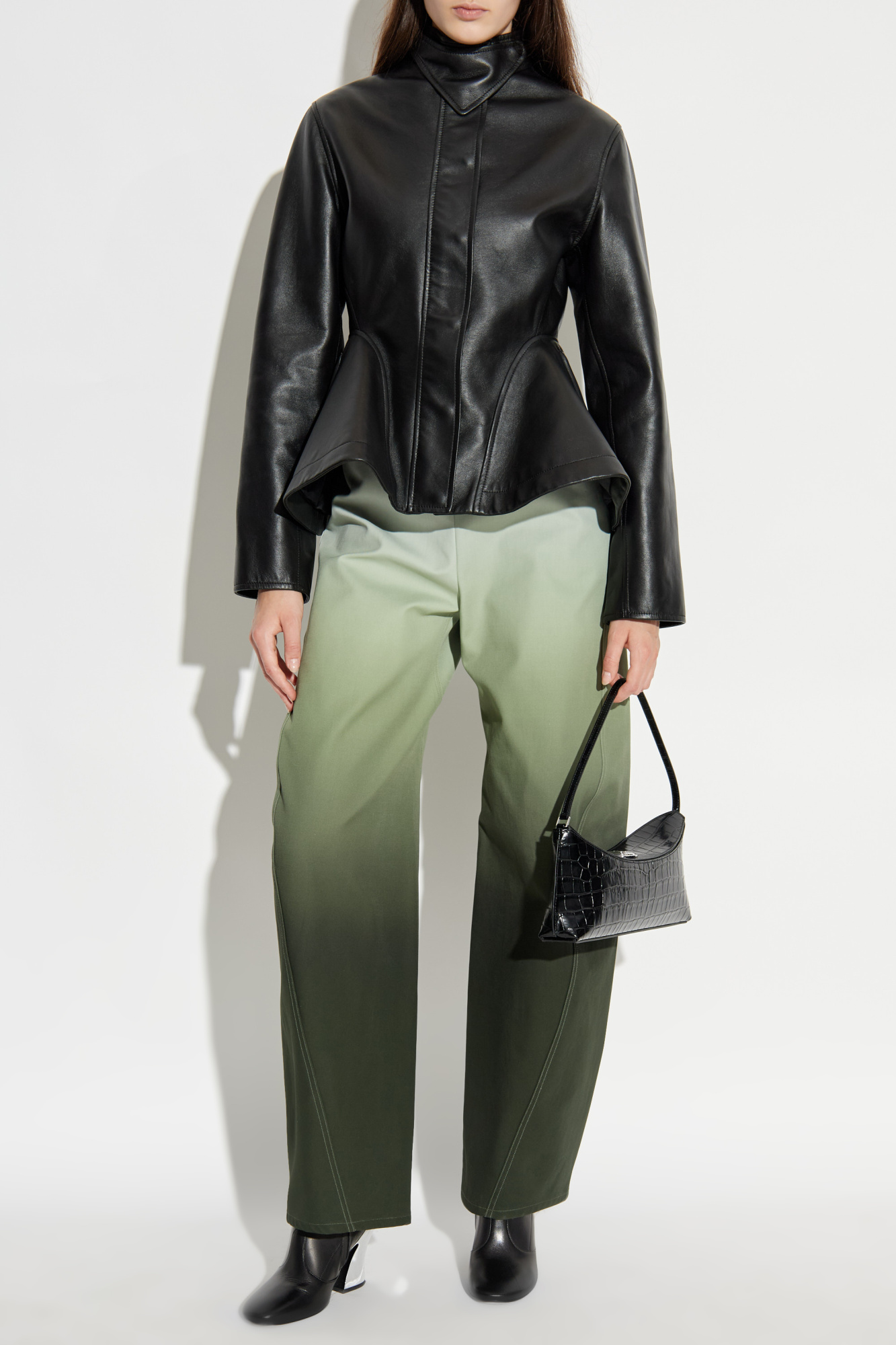 Green Wide-leg trousers Alaïa - Vitkac Italy